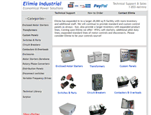 Tablet Screenshot of elimiaindustrial.com